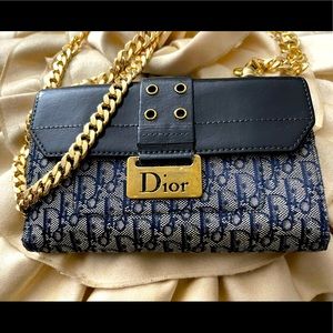 Vintage Christian Dior wallet converted crossbody